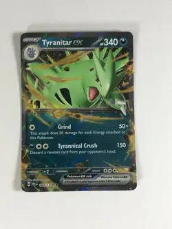 Pokemon TCG Prismatic Evolutions Tyranitar EX 064/131 Near Mint - Image 1