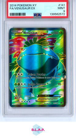 FA/VENUSAUR EX POKEMON XY 2014 141 PSA 9 - Image 1