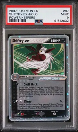 PSA 9 Shiftry ex Holo 97/108 Power Keepers Pokemon - Image 1