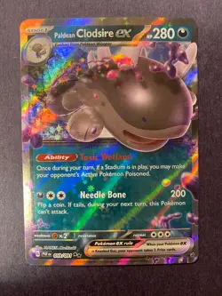 Pokemon TCG Paldean Clodsire ex 59/91 Paldean Fates Near Mint NM - Image 1