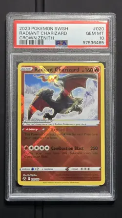 Pokemon - Radiant Charizard 020 **GEM MINT PSA 10** Crown Zenith - Image 1