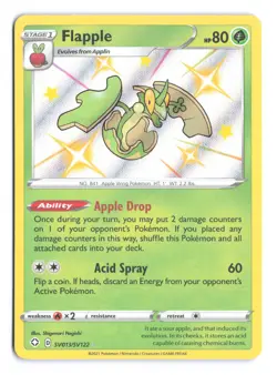 Flapple SV013/SV122 Shining Fates Shiny Vault NM Shiny Holo Pokemon C - Image 1