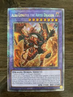 Yugioh! Alba-Lenatus The Abyss Dragon (DIFO-EN035) 1st Ed Starlight Rare NM/M - Image 1