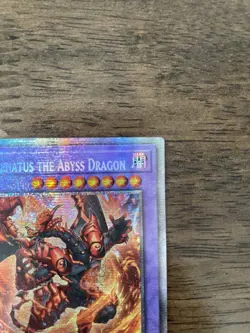 Yugioh! Alba-Lenatus The Abyss Dragon (DIFO-EN035) 1st Ed Starlight Rare NM/M - Image 2