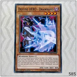 Destiny HERO - Drawhand - DANE-EN009 - Common 1st Edition Yugioh - Image 1