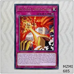 Sun God Unification - MZMI-EN071 - Rare 1st Edition Yugioh - Image 1