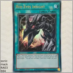 Red-Eyes Insight - RA03-EN061 - 1st Edition Yugioh - Image 1