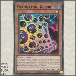Detonating Kuriboh - SUDA-EN097 - Super Rare 1st Edition Yugioh - Image 1