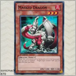 Masked Dragon - SDDL-EN020 - Common 1st Edition Yugioh - Image 1