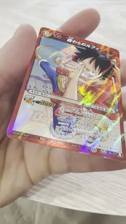 Monkey D. Luffy ONE PIECE miracle battle Carddass Japanese Japan BANDAI Anime SR - Image 2