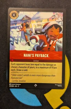 Nani's Payback 127/204 Super Rare Disney Lorcana Winterspell - Image 1