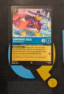 Darkwing Duck - Dashing Gadgeteer 150/204 Super Rare Disney Lorcana Winterspell - Image 1