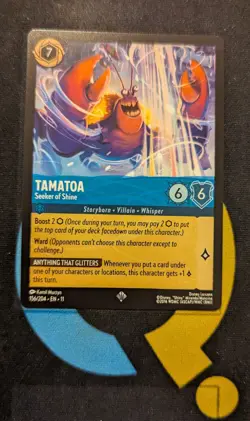 Tamatoa - Seeker of Shine 156/204 Super Rare Disney Lorcana Winterspell - Image 1