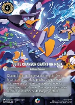 Lorcana - Cette chanson craint un Mask - MINT/NMINT - FR - FOIL - Image 1
