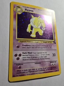 HOLO Hypno 8/62 - PL - RARE 1999 Fossil Pokemon Card - Image 4