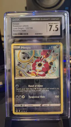 CGC 7.5 Hoopa Lost Origin 2022 Reverse Holo Pokemon TCG 122/196 Card Stock - Image 1