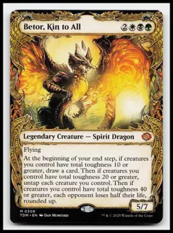 Betor, Kin to All (Showcase) #308 Tarkir: Dragonstorm Magic The Gathering Card - Image 1