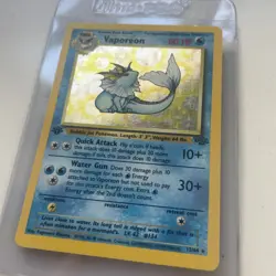 Vaporeon Pokemon Card Holo 1st Edition 12/64 Rare Jungle Set 1999 WOTC Vtg LP MP - Image 3