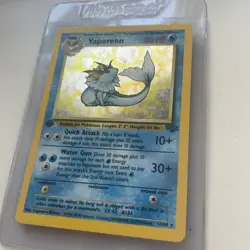 Vaporeon Pokemon Card Holo 1st Edition 12/64 Rare Jungle Set 1999 WOTC Vtg LP MP - Image 4