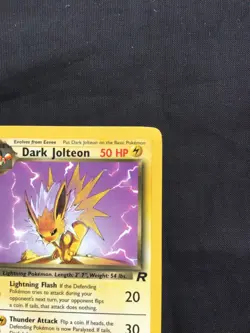 Pokemon Cards: Team Rocket 1st Edition Uncommon: Dark Jolteon 38/82 - Image 3
