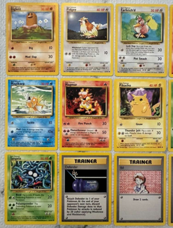 Pokemon Base Set Unlimited Lot 15 Cards - Pikachu, Magmar, Farfetch'd & More! NM - Image 2