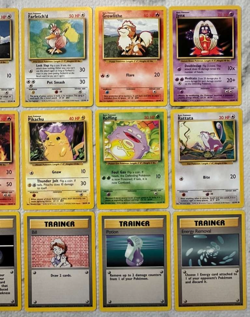 Pokemon Base Set Unlimited Lot 15 Cards - Pikachu, Magmar, Farfetch'd & More! NM - Image 3