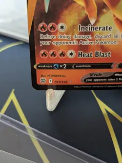 Pokemon TCG Charizard v Swsh09 Ultra Rare Holo Card Brilliant Stars 017/172 - Image 2
