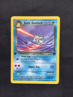 Pokemon Cards: Team Rocket 1st Edition Uncommon: Dark Golduck 37/82 - Image 1
