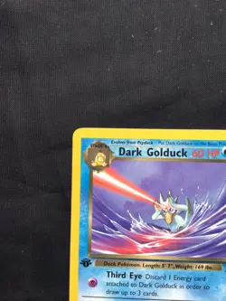Pokemon Cards: Team Rocket 1st Edition Uncommon: Dark Golduck 37/82 - Image 2