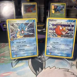 2005 Pokemon EX Deoxys Gyarados, And Magikarp Stamped Cards - Image 1