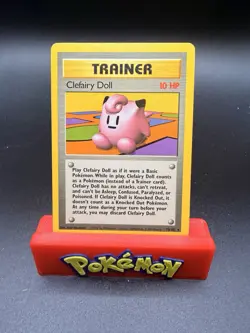 Pokemon TCG Trainer Card Clefairy Doll Base 70/102 Regular LP! - Image 1
