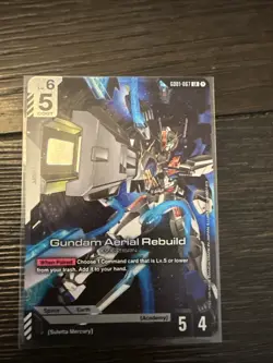 Gundam Aerial Rebuild GD01-067 LR Gundam Card Game Newtype Rising English NM/M - Image 1