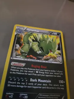 Tyranitar 56/124 Holo Rare XY Fates Collide Pokemon Card Cosmos Holo - Image 3