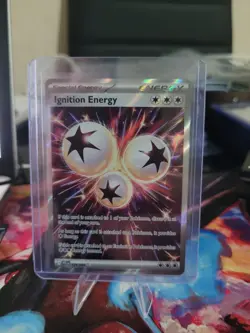 Pokemon Card Ignition Energy 124/094 Me02 Phantasmal Flames Full Art Trainer - Image 1