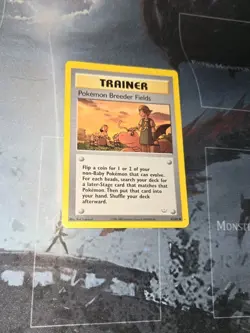 Pokemon Breeder Fields 62/64 Neo Revelation Regular Vintage Pokemon Card - Image 3