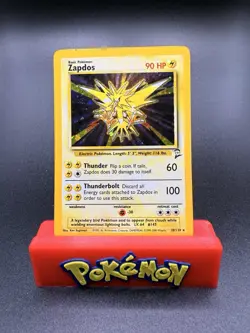 Pokemon TCG Zapdos Base Set 2 Holo Unlimited Rare Card 20/130 MP - Image 1