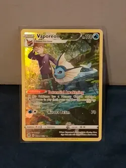 Pokemon Vaporeon Holo Rare TCG Card Sword & Shield: Brilliant Stars TG02/TG30 - Image 1