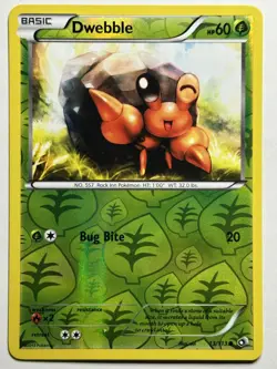 Dwebble Reverse Holo Legendary Treasures 13/113 LP-NM Pokemon Card - Image 1