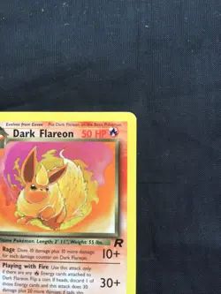 Pokemon Cards: Team Rocket 1st Edition Uncommon: Dark Flareon 35/82 - Image 3