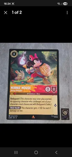 Lorcana Oversized jumbo promo Cards 3 x Mulan, Jafar and Minnie Bundle - Mint - Image 3