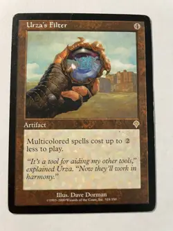 Urza's Filter Invasion Artifact Rare MAGIC THE GATHERING CARD - Image 1