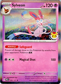 Sylveon 040/131 2025 Pokemon Day Promo Near Mint Trading Card Game Holo Foil - Image 1