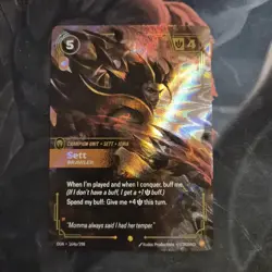 RiftBound Origins Sett Brawler TCG 164a/298 Foil Sett Card League Of Legends - Image 1