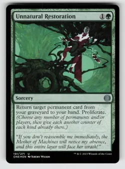 Unnatural Restoration*Foil* ONE 191 NM - Image 1