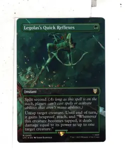 MTG SkeenAB Legolas's Quick Reflexes BORDERLESS FOIL from LTC. NM. - Image 1