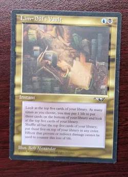 Magic Mtg Alliances Lim-Dul's Vault - lightly played - Image 1