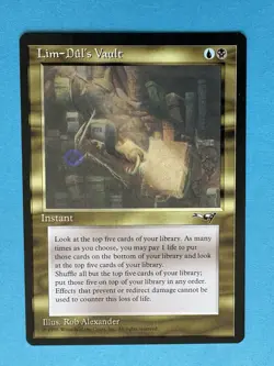 Magic Mtg Alliances Lim-Dul's Vault - lightly played - Image 3