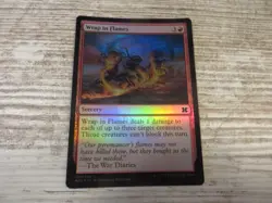 1x FOIL Wrap in Flames - Modern Masters 2015 - NM - Eng - OOP MTG Direct Damage - Image 1