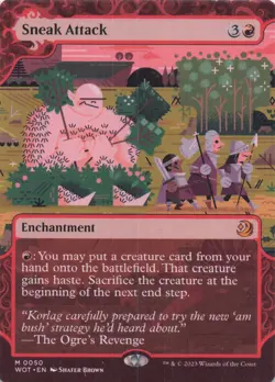 Sneak Attack Wilds of Eldraine Mythic Regular #50 NM MTG - Image 1