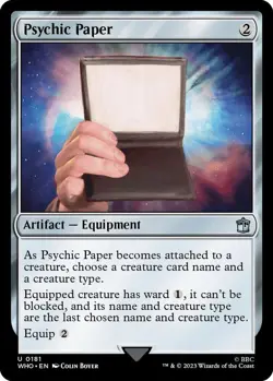 Psychic Paper 0181 MTG WHO Uncommon NP - Image 1